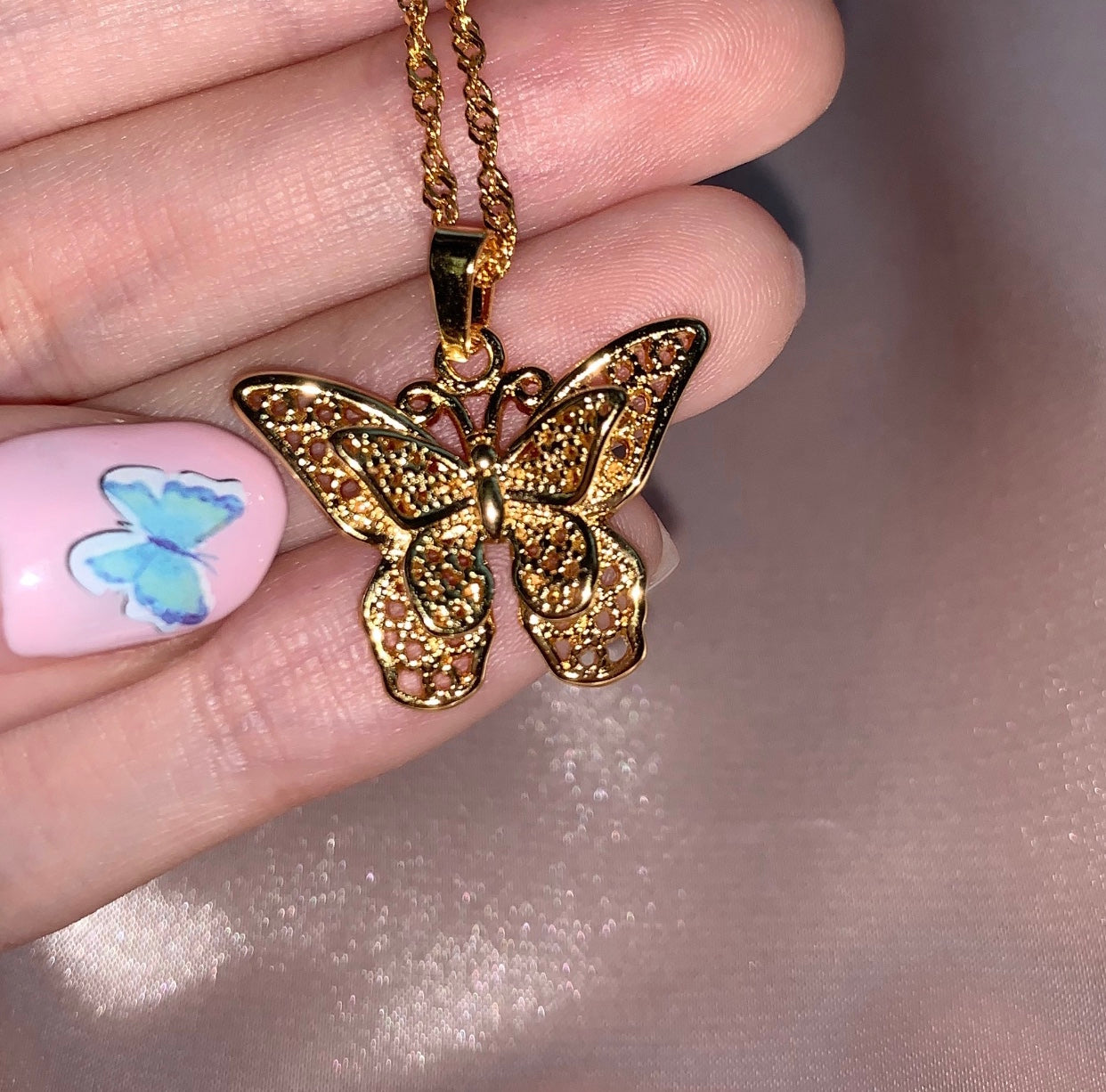 14K Gold-Plated Camilla Butterfly Necklace