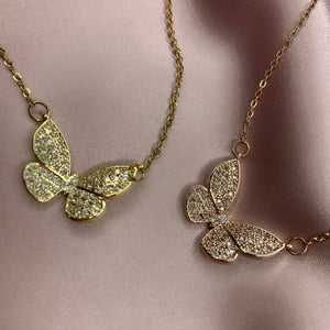 18K Gold-Plated Anastasia Butterfly necklace
