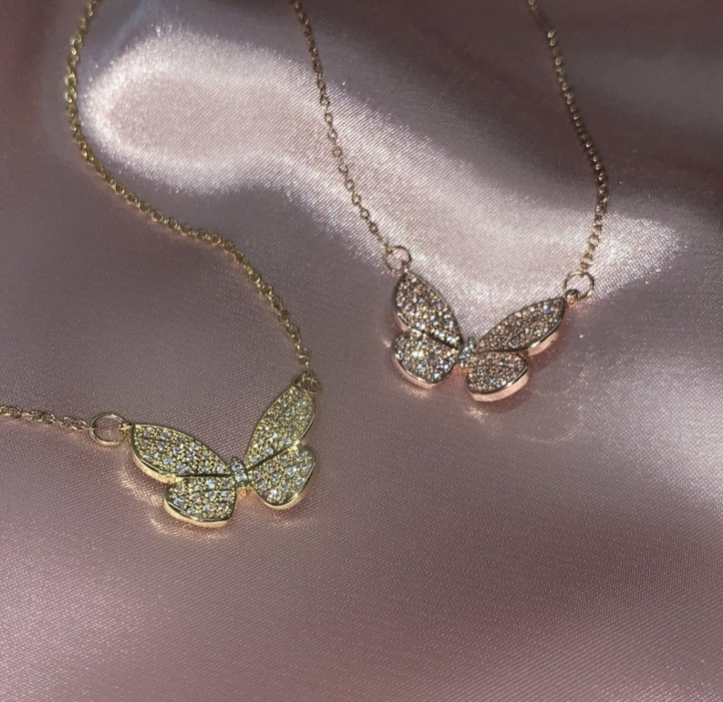 18K Gold-Plated Anastasia Butterfly necklace